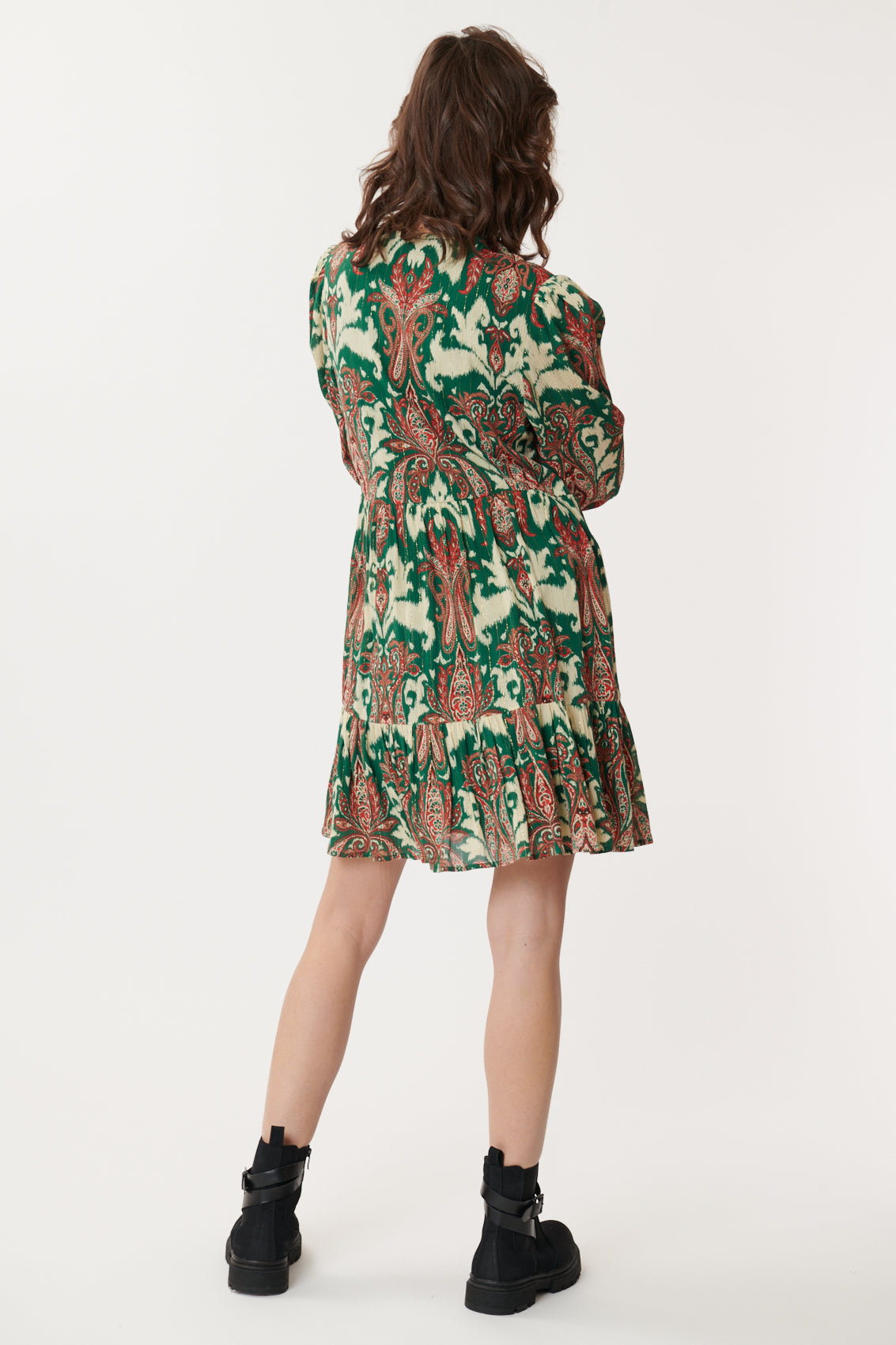 AGRIPPINE Embroidered Paisley Dress