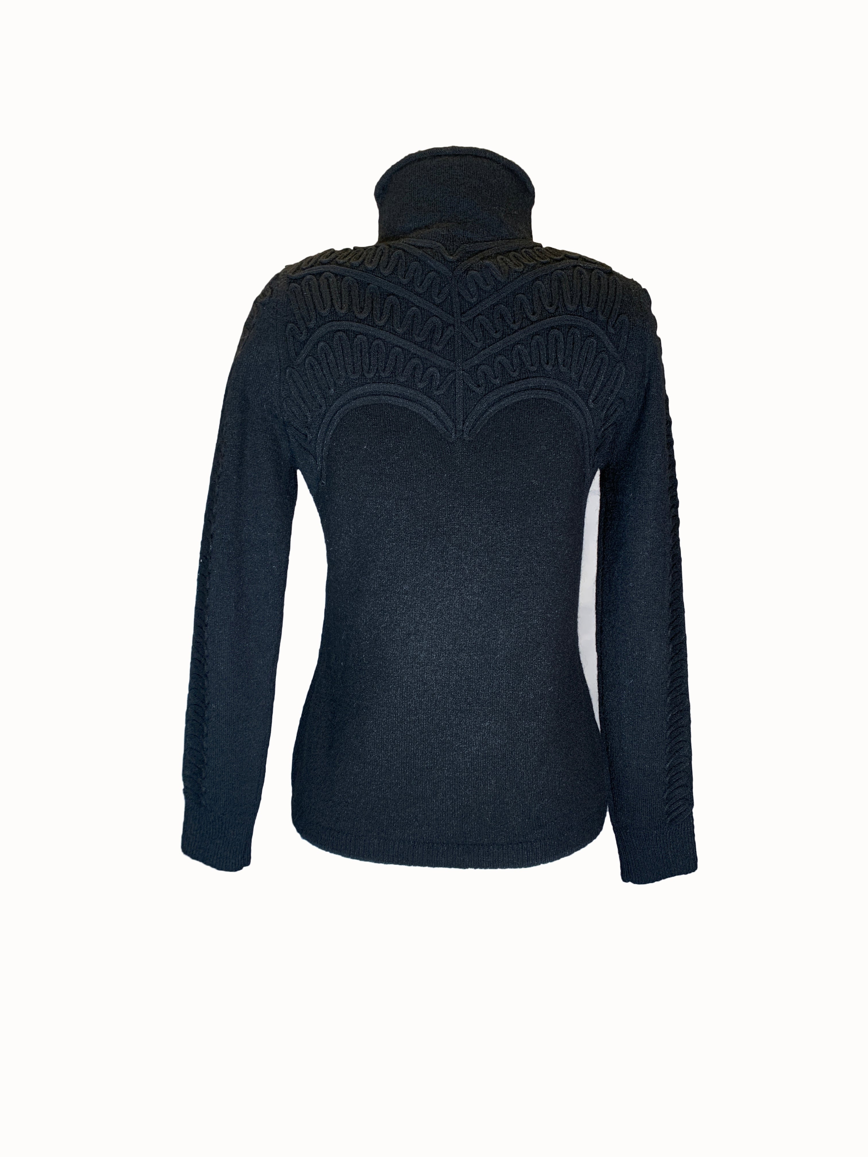 JOFFREY Embroidered Round Neck Sweater