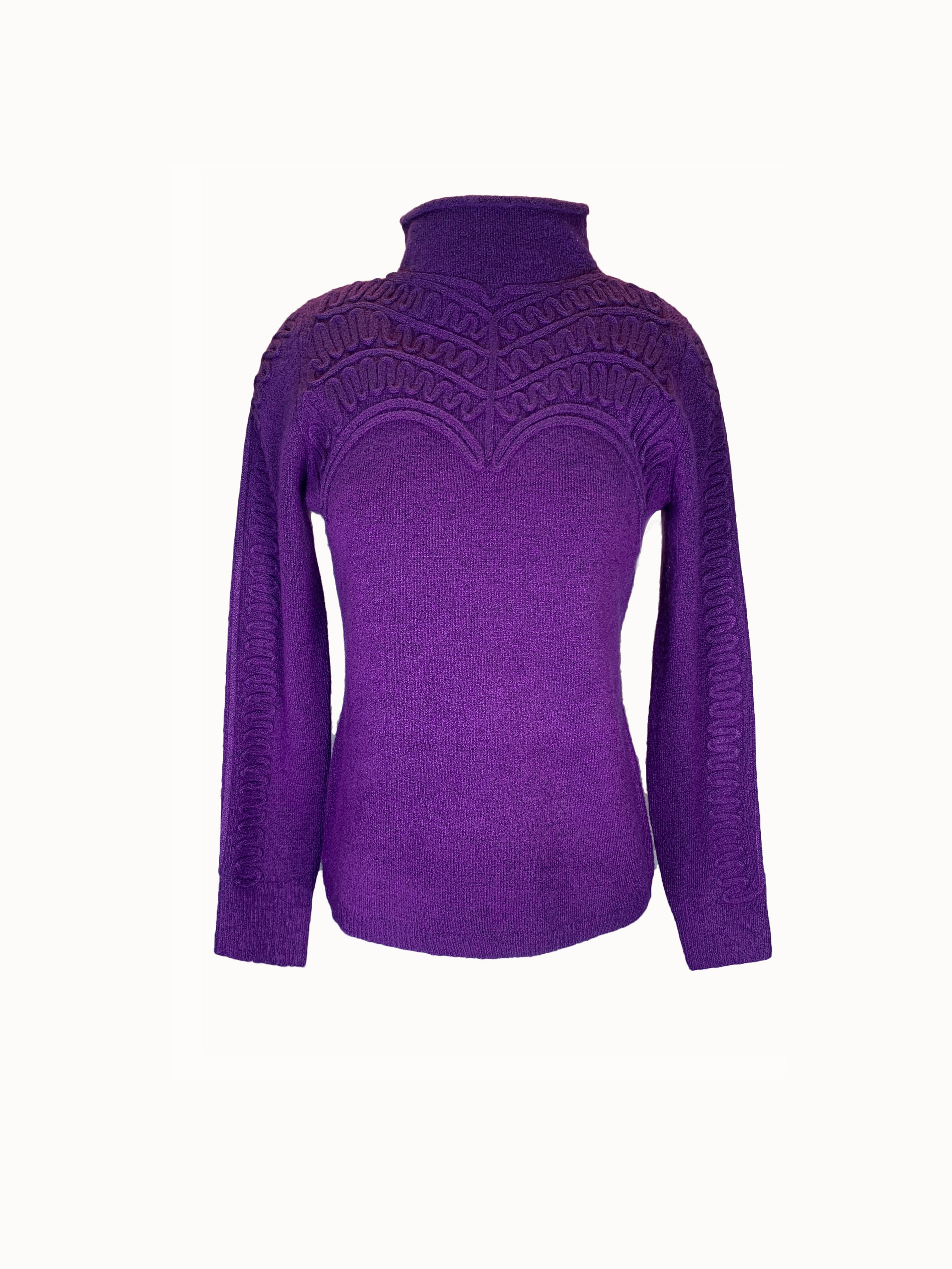 JOFFREY Embroidered Round Neck Sweater