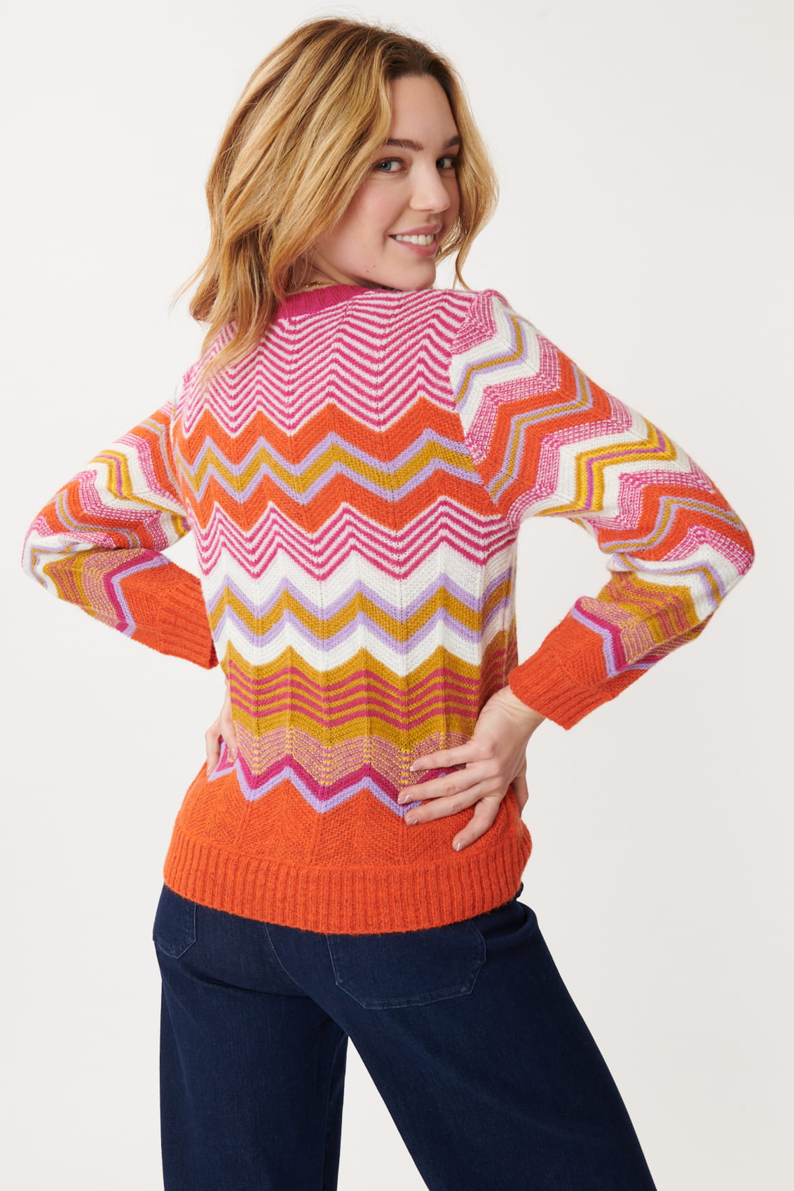 Pull Rayures Zig Zag Multicolores JENIFER