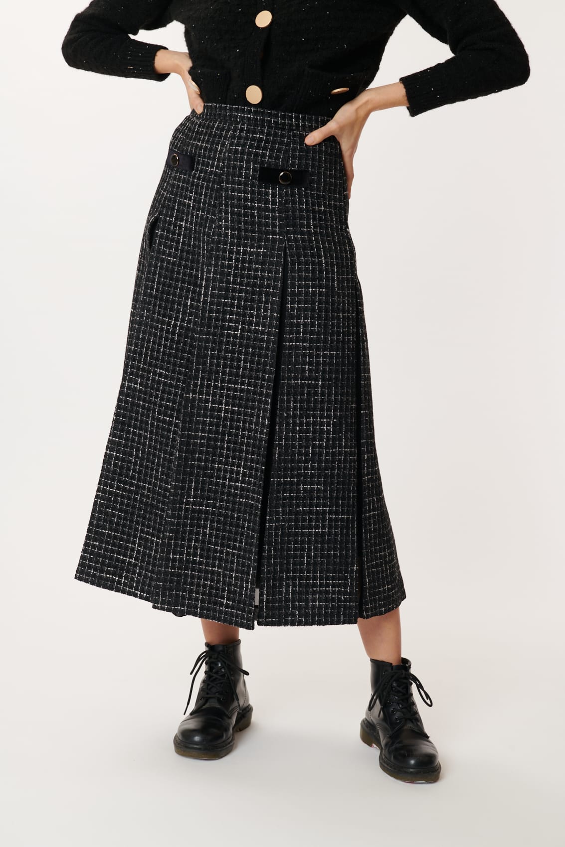 Long Tweed Skirt ELISE